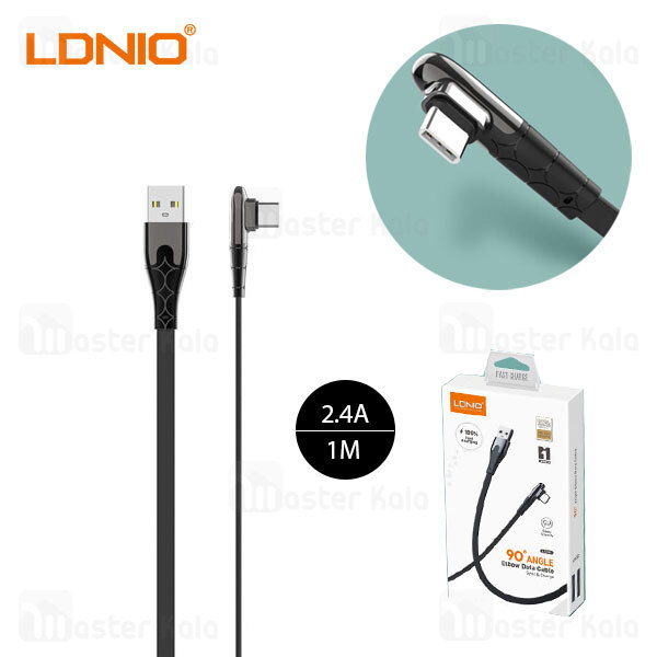 کابل Type C الدینیو LDNIO LS581 Type C Fast Charging Data Cable طول 1 متر و شدت جریان 2.4 آمپر
